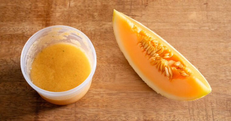Soupe de melon au bacilic pour bébé