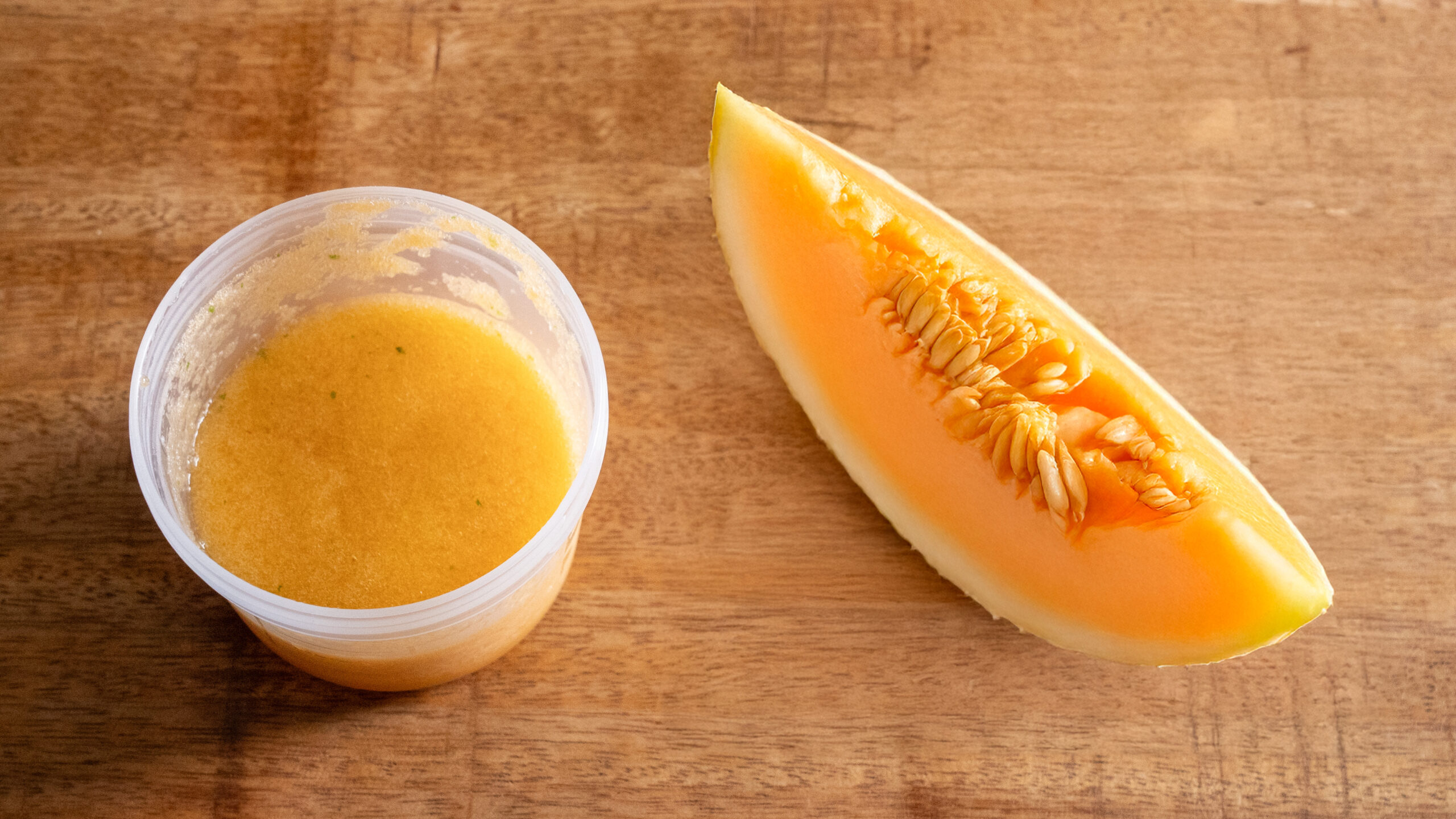 Soupe de melon au bacilic pour bébé