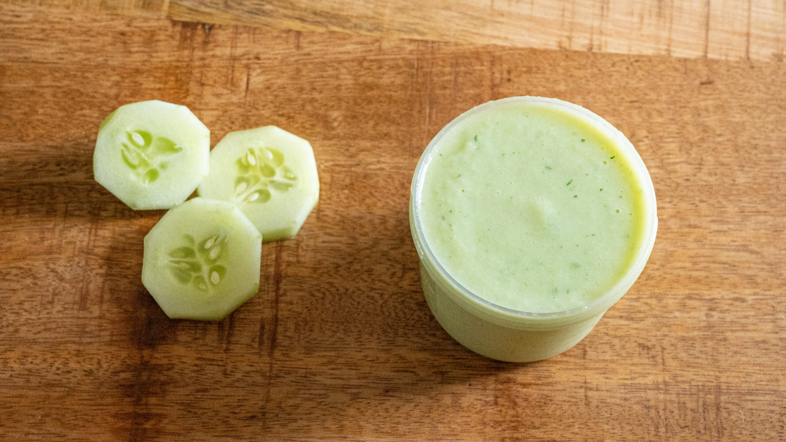 Gaspacho concombre et courgette pour bébé