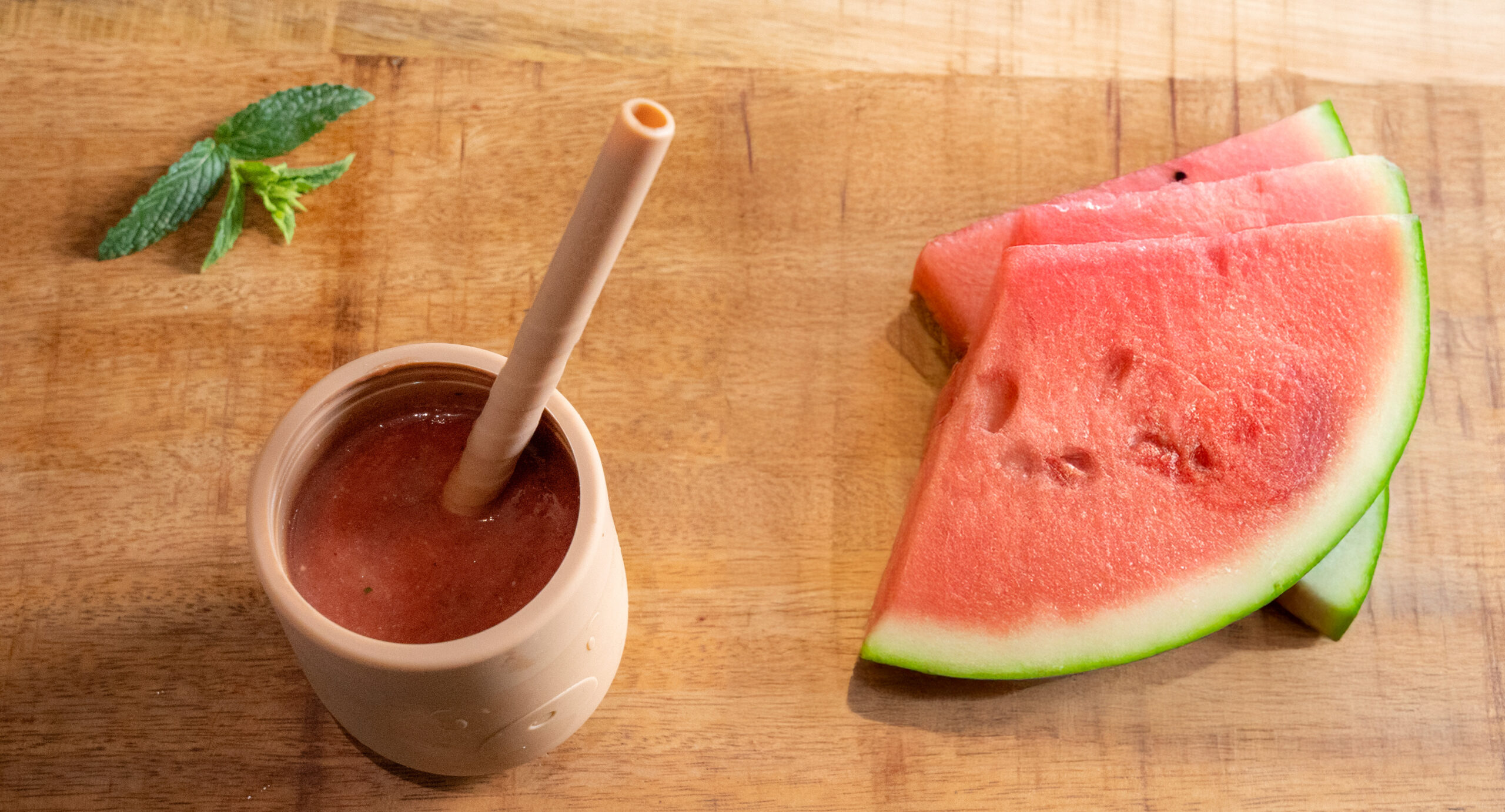 Smoothie pastèque pour bébé